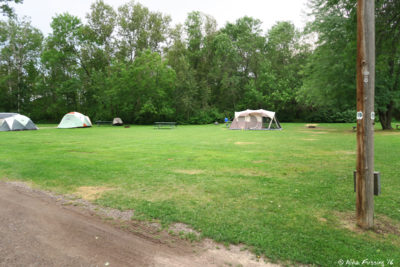 View of tent only sites #68-72.