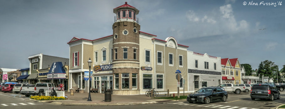Cute downtown Mackinaw City (and Fudge of course)