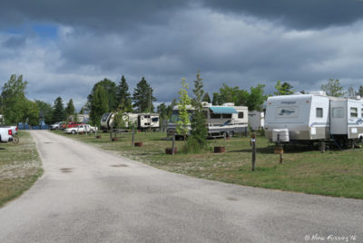 View of row 8 from the back-end. Site 1189 on right with 1188 in front of it.