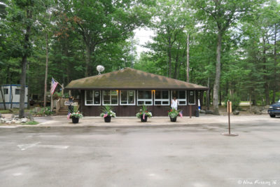 Check-in office at entrance to Mill Creek Campground
