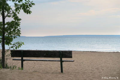 View of swim beach