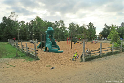 One of several playgrounds on-site