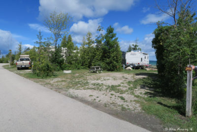 View through section 10. Site 653 shown with 626 (water view site) behind it.