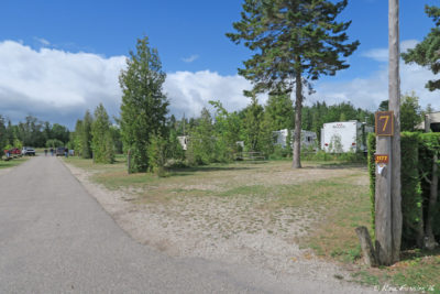 Another central row view/ This is row 7 viewed from the back with site 1177 on right. Water views are possible from the sites in the front of the row.