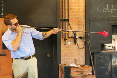 Glass blowing demo at Greenfield Village