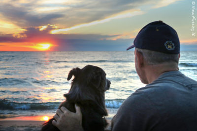 Polly, Paul, sunset....love :)
