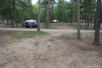 Interior sites near end. Empty 163 in front with RV in 42 behind on left.