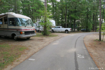 View towards our rig from northern edge. Rig in site 61 on left wirh 59 behind and us in 57 behind that.