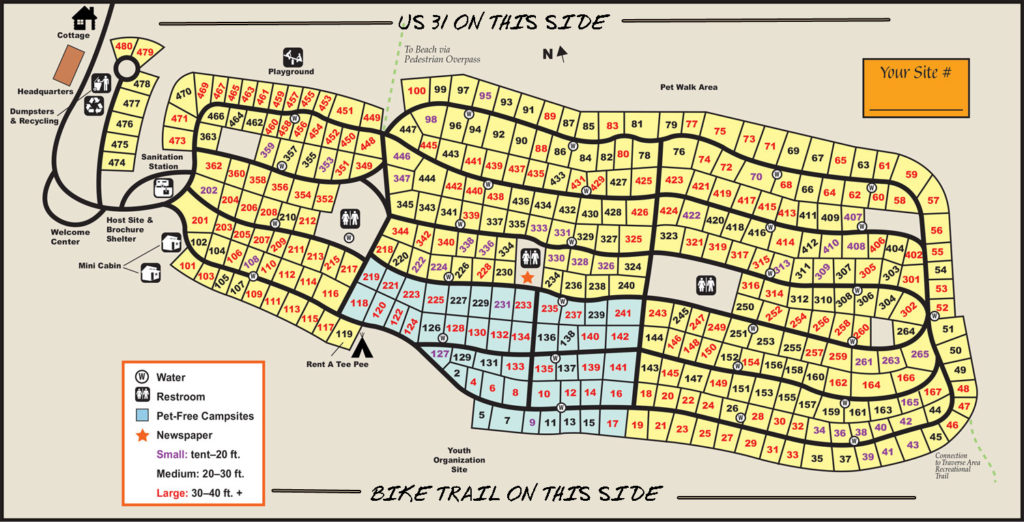 Campground map.