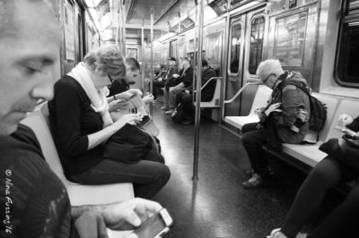 Hanging in the subway like a local :)