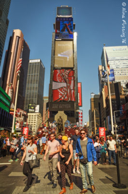 Lots of people at Times Square!