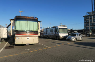 View of our site C24 with empty site C26 on right. We had 30Amp only.