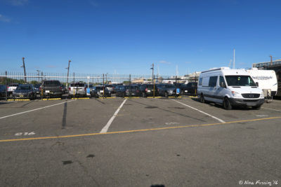 Front view of 30Amp sites. Empty site C16 in middle wirh C18 to right.
