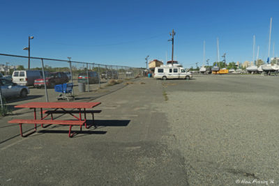 View of dry-camping area.