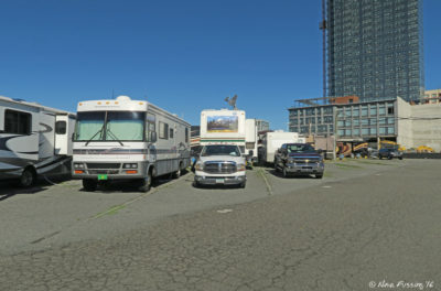 View further down B row. RV in B04 on left, with B06 in middle and B08 on right.