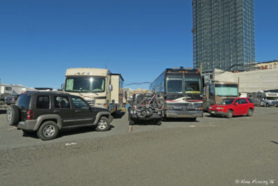 View further down A row. RV on left in A06 with RV in middle in A08 and RV on right in A10