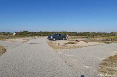 View towards beginning of B loop. Empty site B6 on left with B4, B2 behind it.