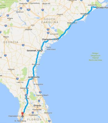We're hoping to do our repairs somewhere along this route
