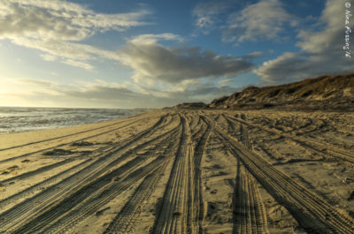 Most of the beaches here are open to cars