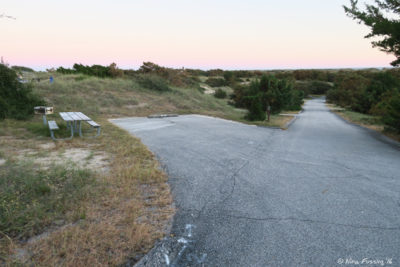 View from end of D connector. Site D10 on left with D8, D6 behind. All these are very unlevel.