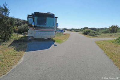Front view of our site P22. This was nicely flat and long. Plus no-one else was in our area for the time we were here.