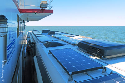 The route south involves a few ferry rides