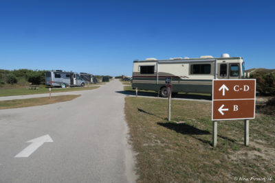 View towards B/C loop connection. RV in site C1 on right.