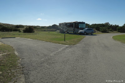 View of our rig from other side. Empty site A5 in front with us in A3 behind.