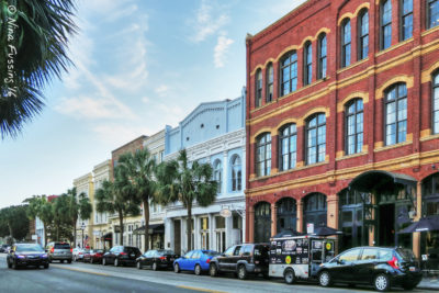 Historic buildings along East Battery Street