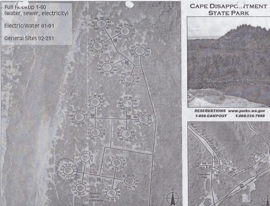 Sandy Cape Campground Map